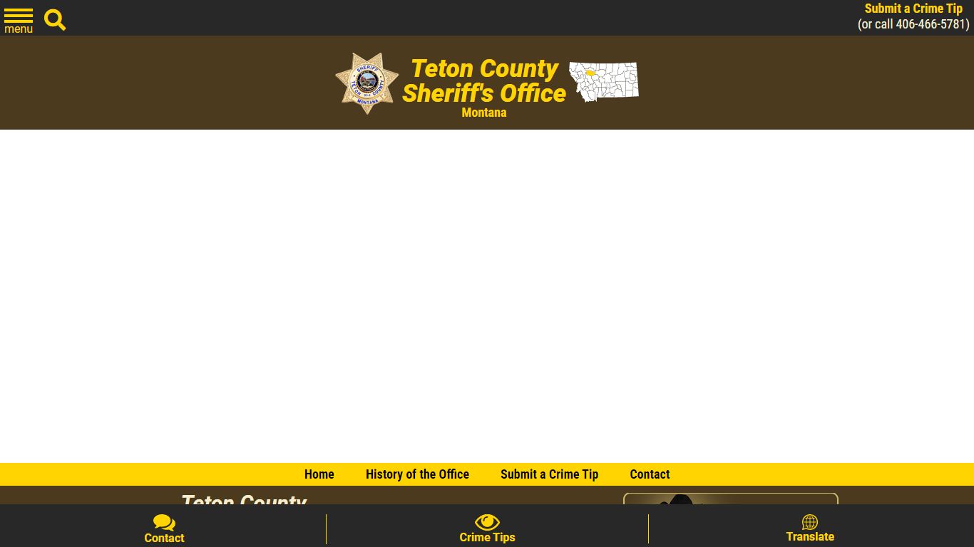 Search - Teton County Sheriff MT